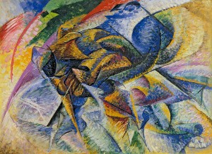 Umberto Boccioni, Dynamisme d'un cycliste, 1913, P. Guggenheim, Venise